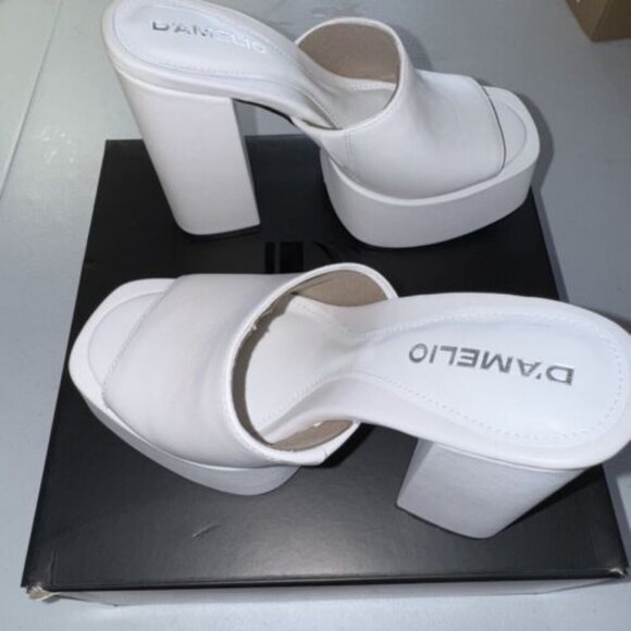 D'Amelio White Platform Heel -Ravina - 5M - Picture 2 of 6